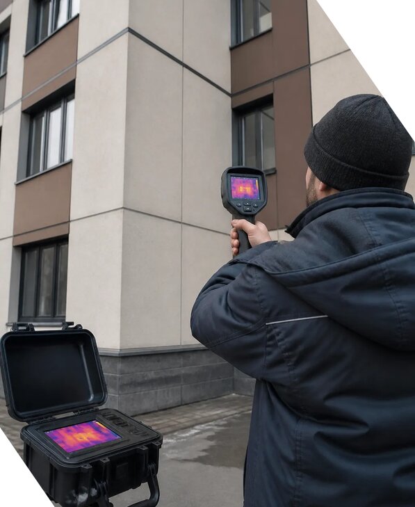 Тепловизионное обследование зданий и сооружений в Тихвине